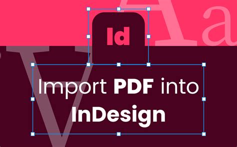 indesign import pdf.